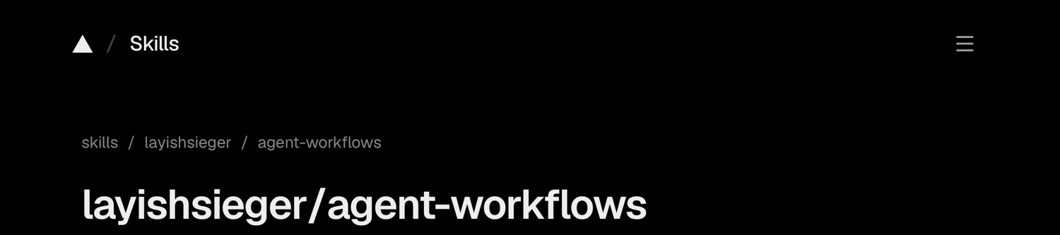 agent-workflows on skills.sh — 3 skills, 15 installs